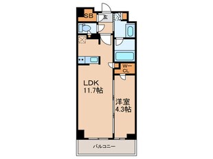 市谷台町坂フロントの物件間取画像